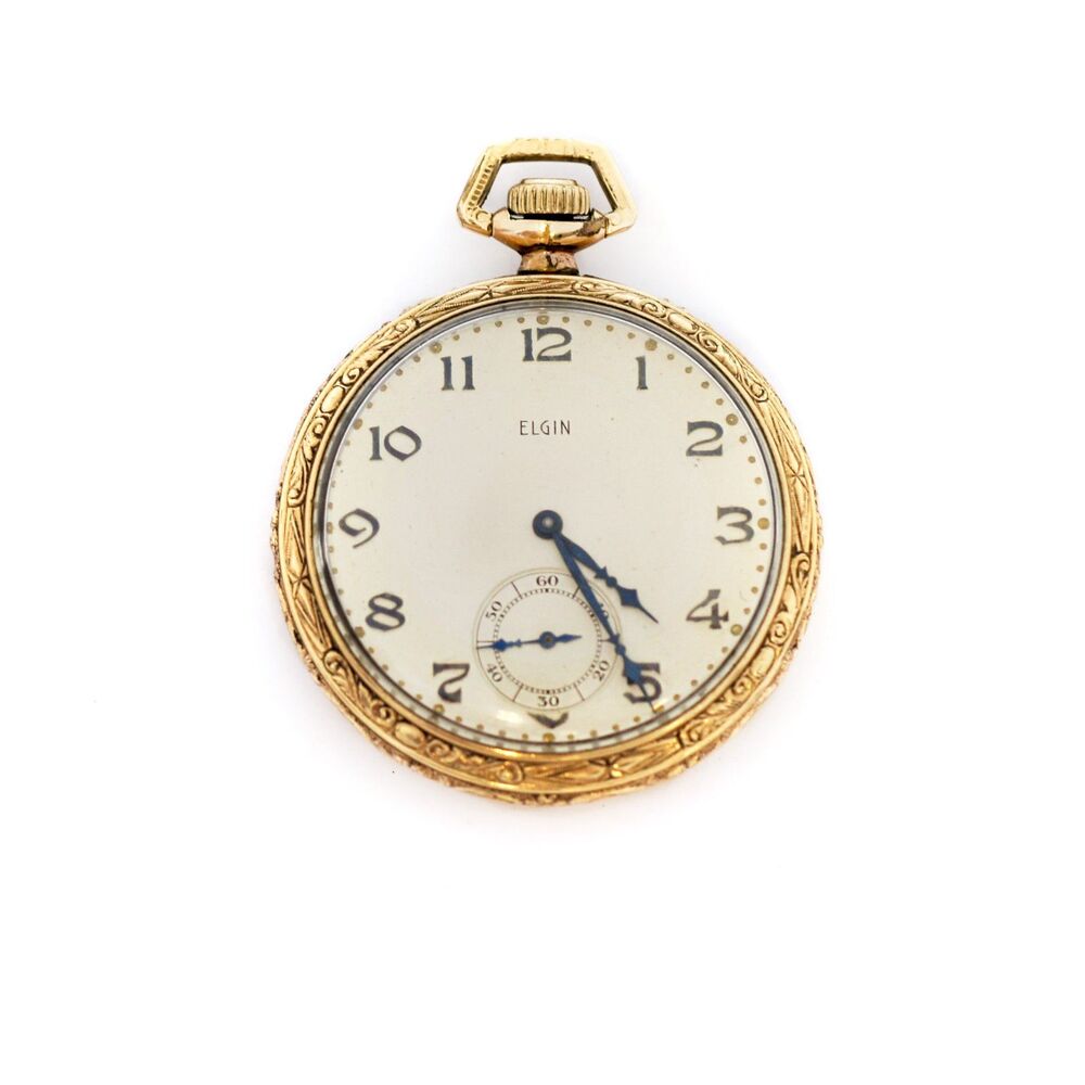 Elgine Antique 15 Jewels Open-face Pocket Watch